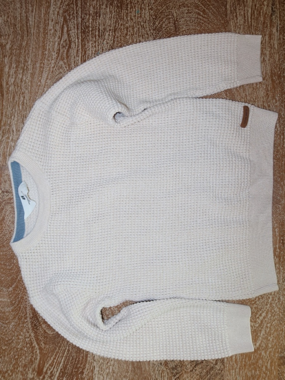 Boys H&M Sweater Cream Knitted Long Sleeve Size 4-6